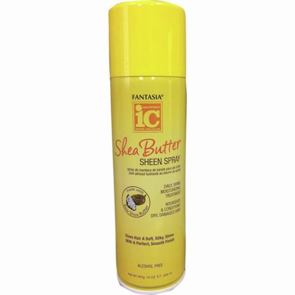 FANTASIA Shea Butter Sheen Spray, 14 Oz Model #FN-332170, UPC: 011313021705