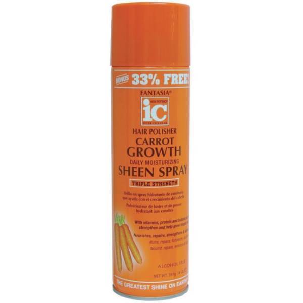 FANTASIA Ic Carrot Growth Sheen Spray, 14 Oz Model #FN-333360, UPC: 011313033609