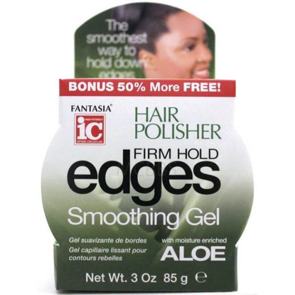 FANTASIA Hair Polisher Firm Hold Edges Smoothing Gel W/Moisture Enriched Aloe Model #FN-S041, UPC: 011313020401