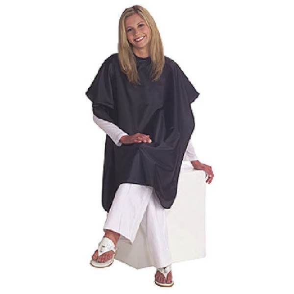 FROMM Hairstyling Cape With Snap Closure, Black Model #RM-SE124-NAVY, UPC: 23508124276
