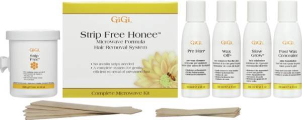 GIGI Strip Free Honee Microwave Kit Model #GG-0325, UPC: 073930032502