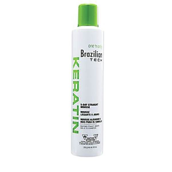 ONE 'N ONLY Brazilian Tech Keratin 5-Day Straight Mousse - 8.8 OZ Model #ON-539219, UPC: 074108296696