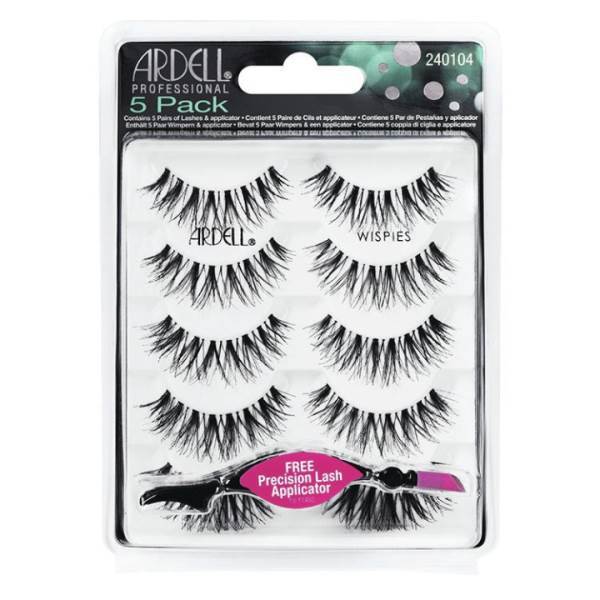 ARDELL Ardell Lashes Black Wispies 5 Pack Model #AD-68984, UPC: 074764689849