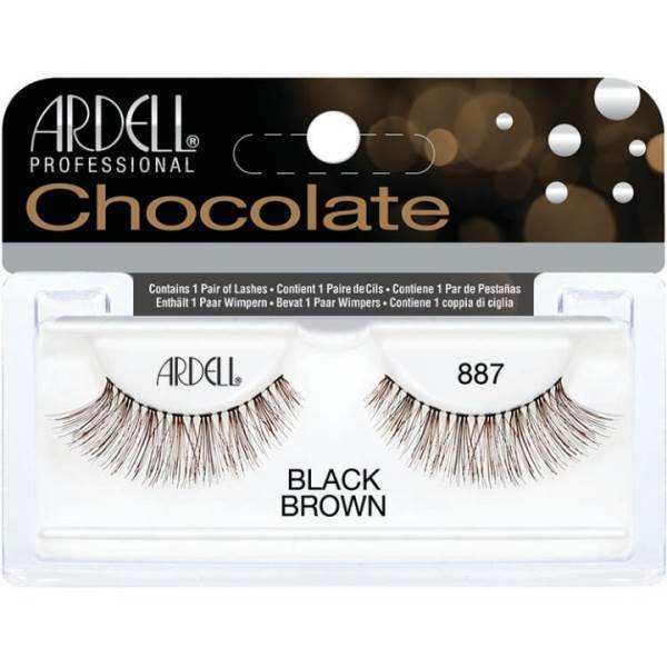 ARDELL Professional Chocolate Lashes 887 Black Brown Model #AD-61887, UPC: 074764618870