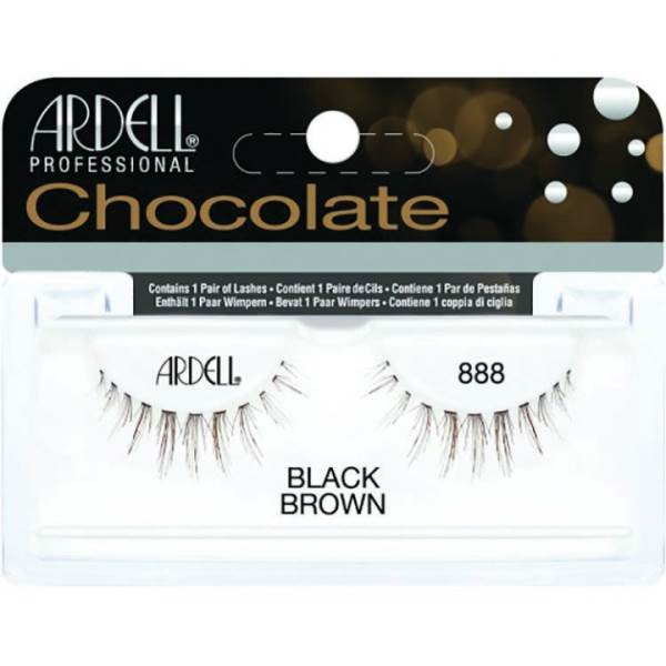 ARDELL Professional Chocolate Lashes 888 Black Brown Model #AD-61888, UPC: 074764618887
