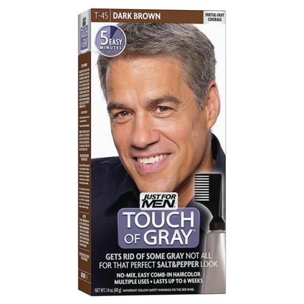 JUST FOR MEN Touch Of Gray Dark Brown-Gray Model #JF-19451, UPC: 011509041371