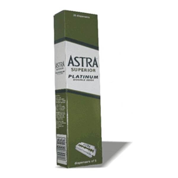 ASTRA Astra Double Edge Blade (Green) Count 100, Model #AS-75067104, UPC: 07702018007257