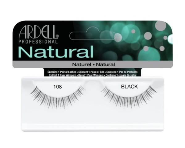 ARDELL Natural Lash 108 Black Model #AD-65088, UPC: 074764608109