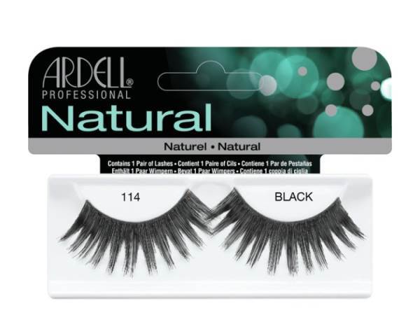 ARDELL Natural Lash 114 Black Model #AD-61410, UPC: 074764614100