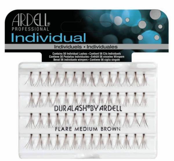 ARDELL Individual Lash Flare Medium Brown Model #AD-65098, UPC: 074764302205