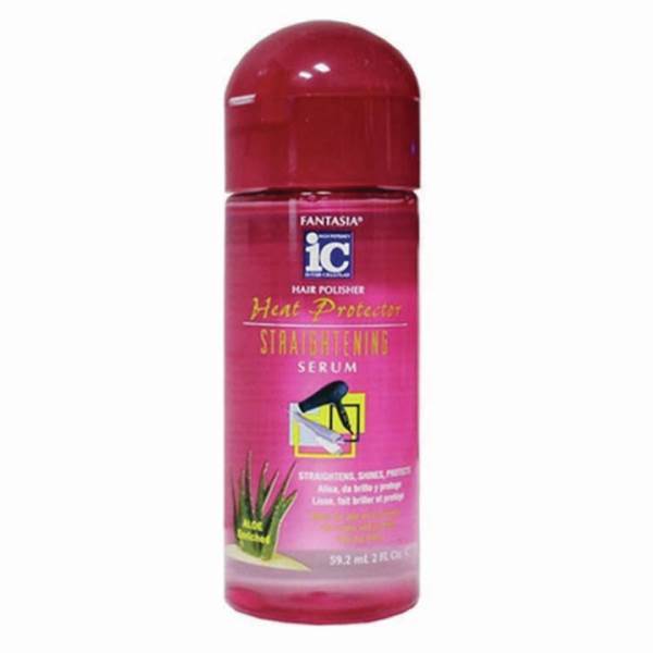 FANTASIA Hair Polisher Heat Protector Straightening Serum, 2 Oz Model #FN-33213, UPC: 011313030103
