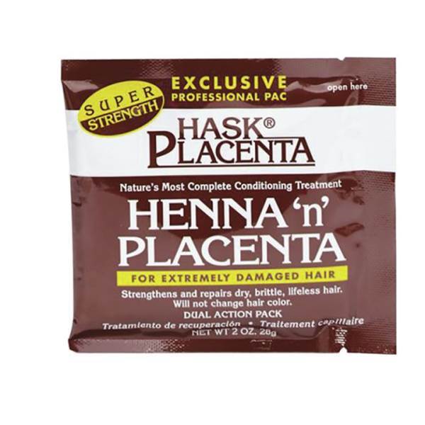 HASK Henna 'N' Placenta Pac, 2 Oz Model #HK-43301, UPC: 071164111215