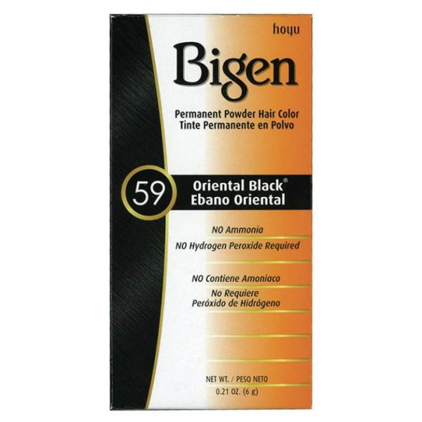 BIGEN Hair Color 59 Oriental Black, 0.21 Oz Model #IG-65201, UPC: 033859905592