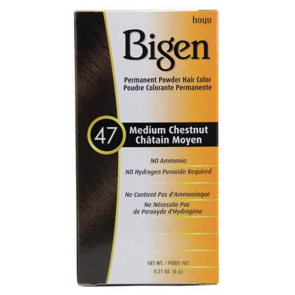 BIGEN Hair Color 47 Medium Chestnut, 0.21 Oz Model #IG-65206, UPC: 033859905479