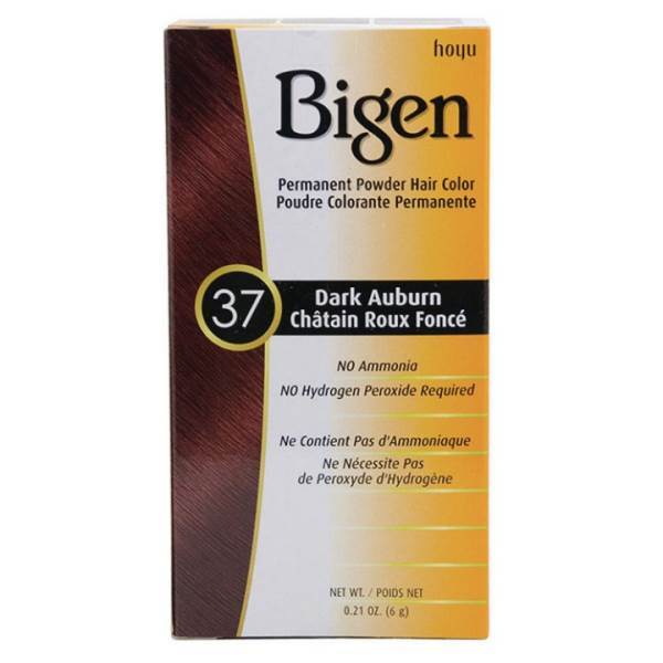 BIGEN Hair Color 37 Dark AUburn, 0.21 Oz Model #IG-65208, UPC: 033859905370