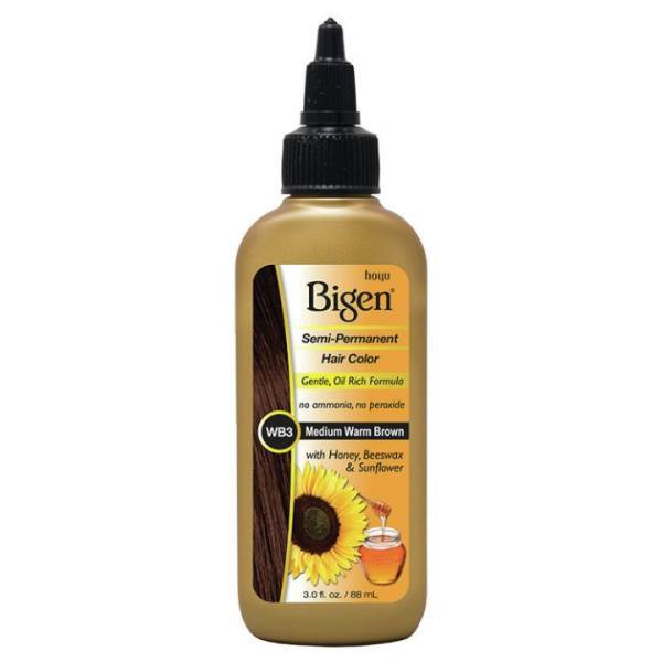 BIGEN Semi Permanent Hair Color Medium Warm Brown, 3 Oz Model #IG-65227, UPC: 033859020066