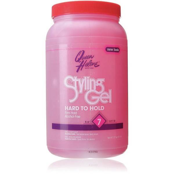 QUEEN HELENE Hard To Hold Hair Styling Gel, Pink - 5lbs Model #QU-71516, UPC: 079896688319