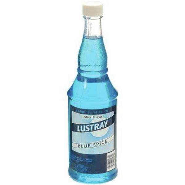 CLUBMAN Lustray Blue Spice After Shave Lotion 14 Oz Model #CU-904080, UPC: 070066904802