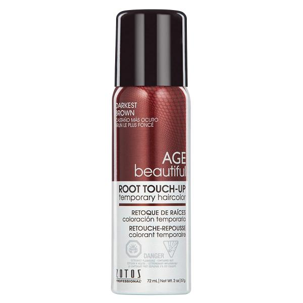 AGE BEAUTIFUL Root Root Touch-Up Sprays, Darkest Brown Model #AGE-902549, UPC: 074469496421