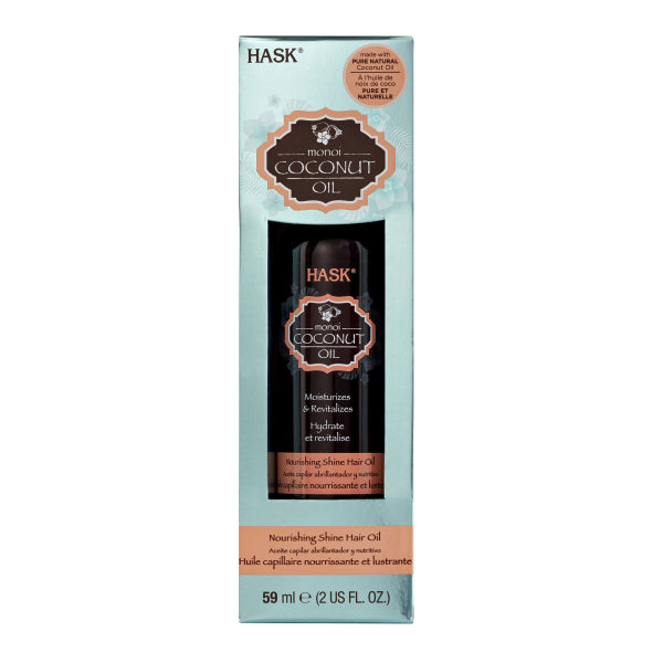 HASK Coconut Oil Nourishing Shine Oil Box, 2 oz Model #HK-31318C, UPC: 071164313183