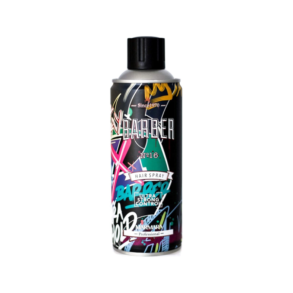 MARMARA BARBER No16 Hair Spray Ultra Strong - 400 ml Model #YJ-GL-106, UPC: 8691541002954