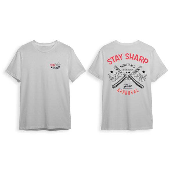 MARMARA BARBER T-Shirt Sharp White X-Large Model #BTS-SHR-WHT--X-L, UPC: 8691541005436XL