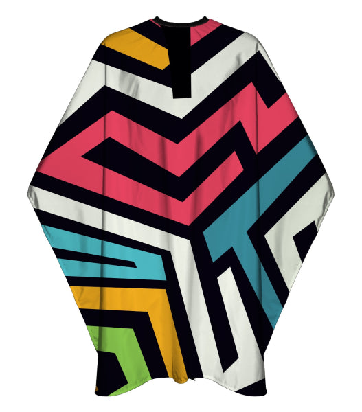 MARMARA BARBER Cape Funky Colors Model #BCP-FNK, UPC: 8691541006143