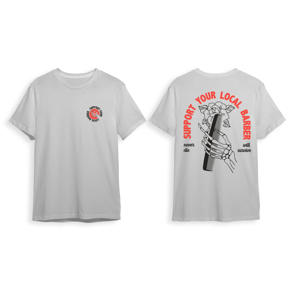 MARMARA BARBER T-Shirt Support White Model #BTS-LCL-WHT, UPC: 8691541005443