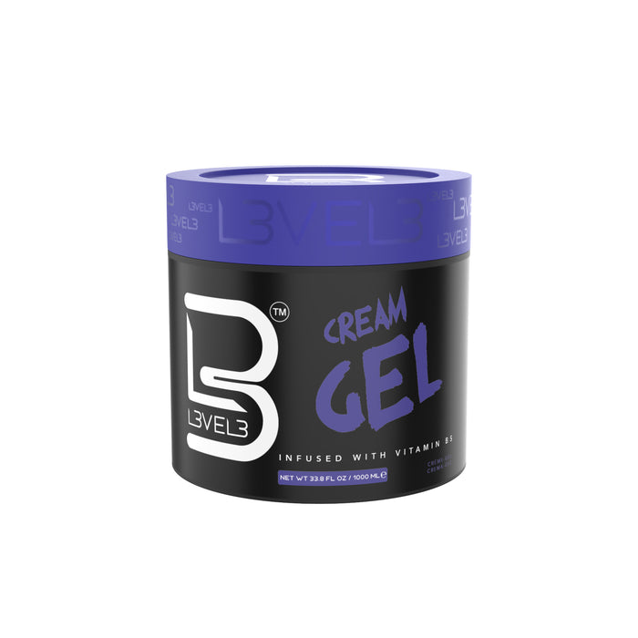 L3VEL3 Hair Gel Cream 1000ml Model #LEV-GELCREAM-1000, UPC: 850018251778