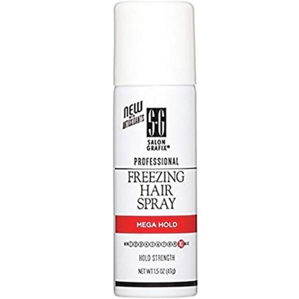 SALON GRAFIX Freezing Hair Spray Mega Hold Travel 1.5 Oz Model #XN-SLG-12954, UPC: 034044129540