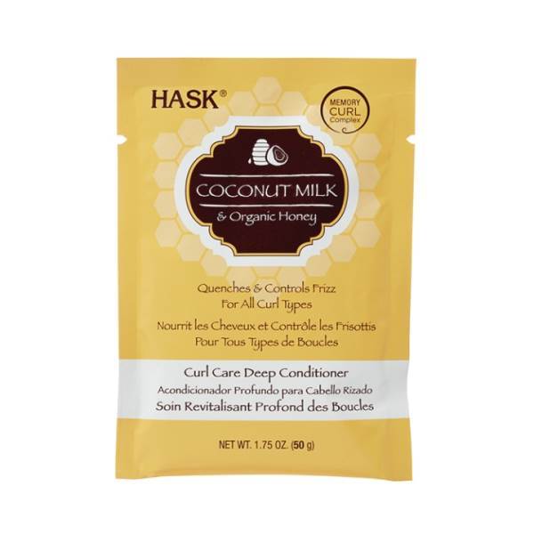 HASK Coconut Milk & Organic Honey Curl Care Deep Conditioner 1.75 Fl.Oz Model #HK-33311, UPC: 071164333112