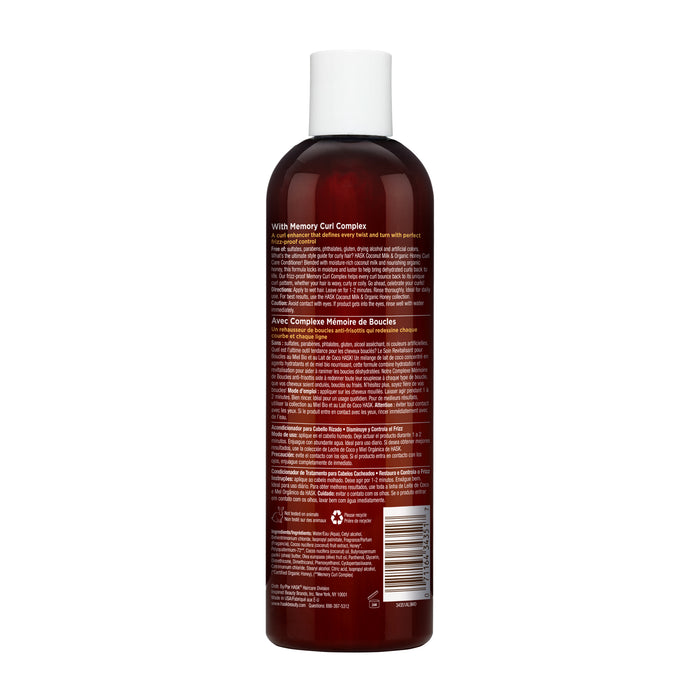 HASK Coconut Milk & Organic Honey Curl Care Conditioner 12.0 Fl.Oz Model #HK-34351, UPC: 071164343517