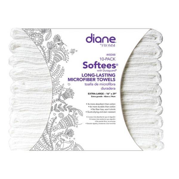 ANDRE Softees Towels, White, 10-Pack Model #AE-45048, UPC: 023508450481