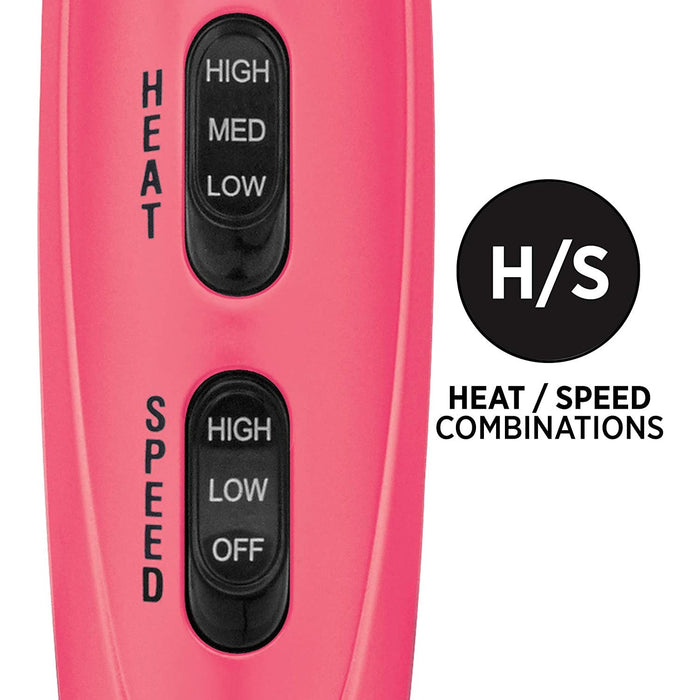 HOT TOOLS Turbo Ionic Dryer Black/Pink Model #HO-HT7007BPK, UPC: 078729570074