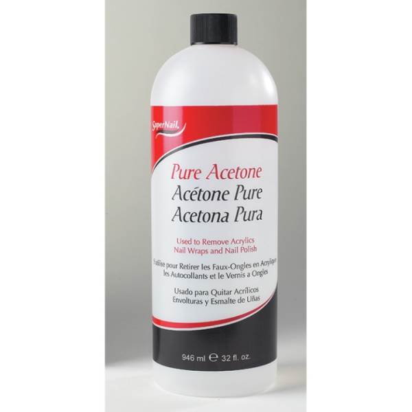 SUPERNAIL Pure Acetone, 946 mL / 32 flOz Model #SU-31480, UPC: 073930314806