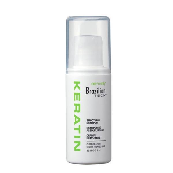 ONE 'N ONLY Brazilian Tech Keratin Sulfate-Free Smoothing Shampoo 3 Oz Model #ON-BTS3S, UPC: 074108242587