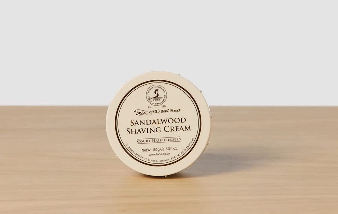 Taylor of Old Bond Street Sandalwood Shaving Cream Bowl, 5.3-Ounce Model #YT-01001, UPC: 696770010013