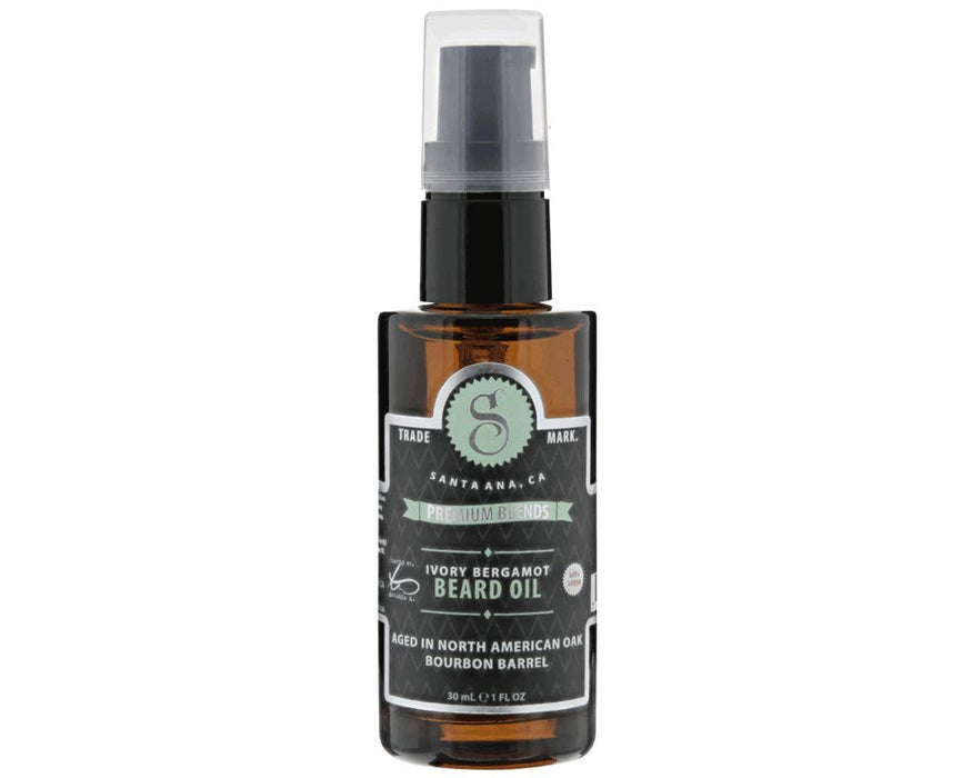 Suavecito Premium Blends Ivory Bergamont Beard Oil, 1 oz Model #42C-P203NN, UPC: 700645594321
