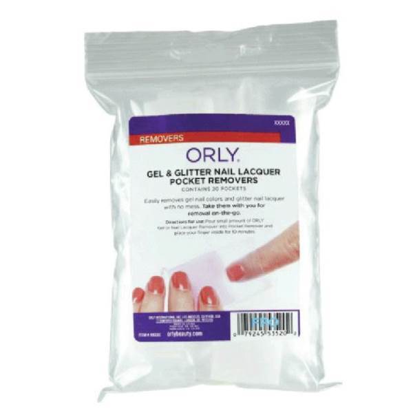 ORLY Gel & Glitter Nail Lacquer Pocket Removers Model #OL-23300, UPC: 079245233009