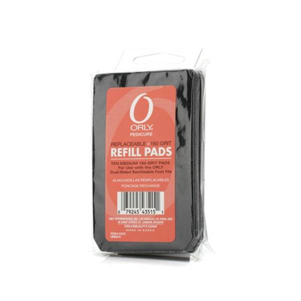 ORLY Foot File Refill Pads 10-pack, 150 Grit Model #OL-23515, UPC: 079245235157
