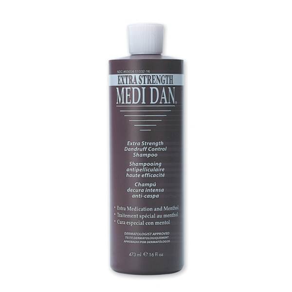 CLUBMAN Medi-Dan Dandruff Shampoo, Extra Strength 16 Oz Model #CU-11032, UPC: 070066110326