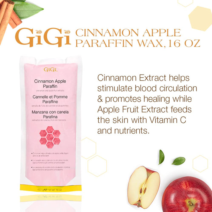 GIGI Paraffin Wax, Cinnamon Apple, 16 Ounce Model #GG-877, UPC: 073930087700