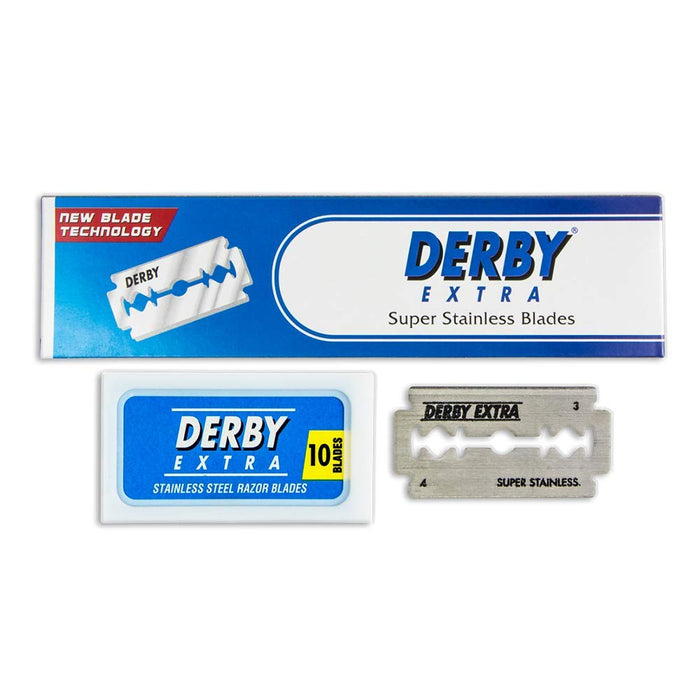 DERBY Extra Double Edge Razor Blades Super Stainless Steel Count 200, Model #D114-200-100, UPC: 8690885240312