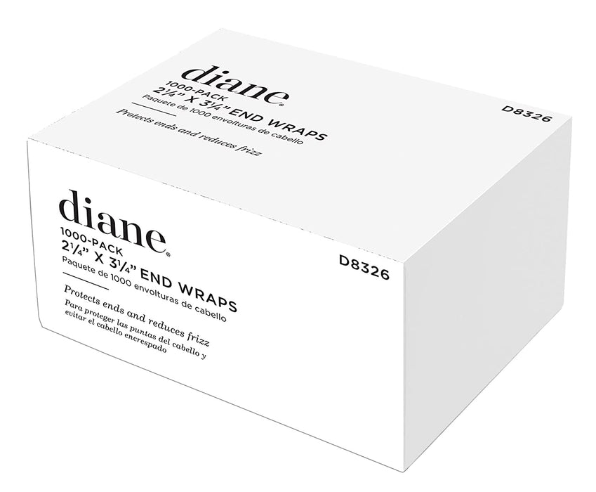 Diane End Wraps White, 1000 Count Model #DI-D8326, UPC: 824703083265