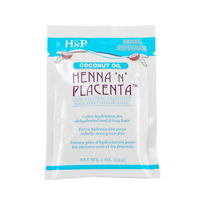 HASK Coconut Oil Henna N Placenta Conditioning Treatment, 2 Oz Model #HK-43308A, UPC: 071164433089