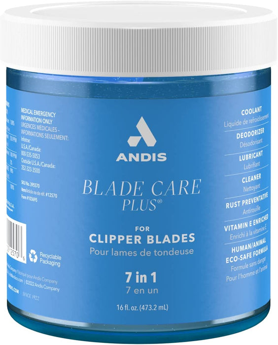Andis Blade Care Plus Dip Jar, 16 oz Model #AN-12570, UPC: 040102125706