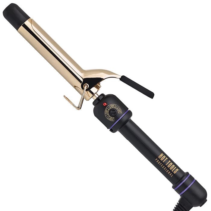 HOT TOOLS 1" Spring Gold Curling Iron Model #HO-1181V8, UPC: 078729011812