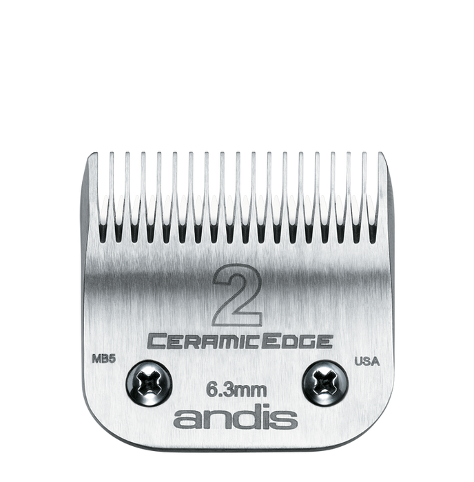 ANDIS Size 2 - Soft Graduation Blade - Leaves Hair - 1/4" - 6.3 mm Model #AN-63030, UPC: 040102630309