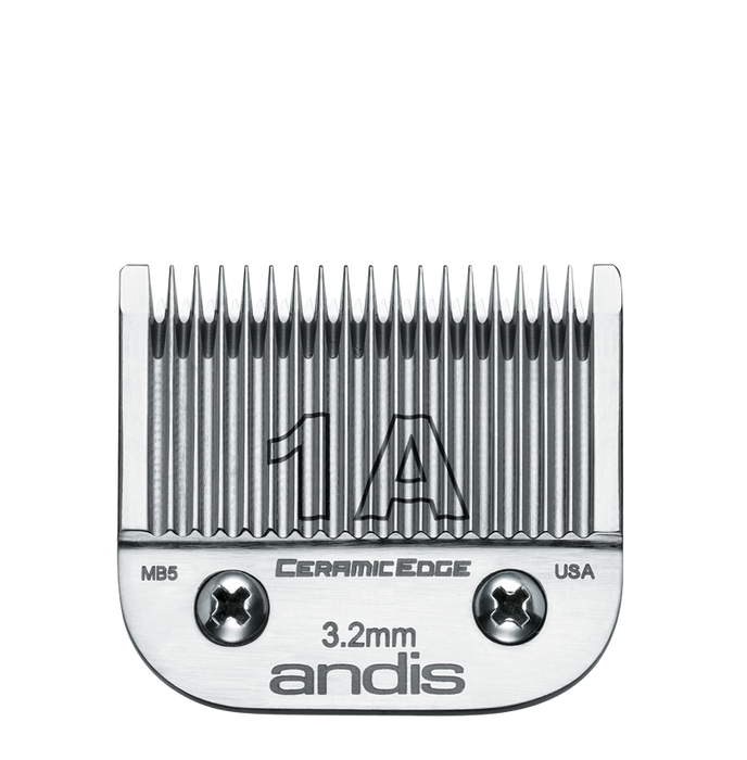 ANDIS Size 1A - Leaves Hair - 1/8" - 3.2 mm Model #AN-63055, UPC: 040102630552