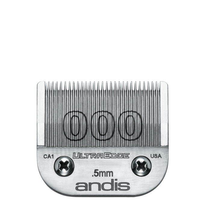 ANDIS Size 000 - Graduation Blade Close Cutting - 1/50" - .5 mm Model #AN-64073, UPC: 040102640735